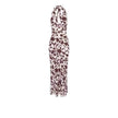 French Vest Printed Midi Floral Summer New Elegant Backless V-neck Halter Dress