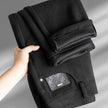 Casual Pants – Comfortable Mid Waist Straight-Leg Trousers for Men