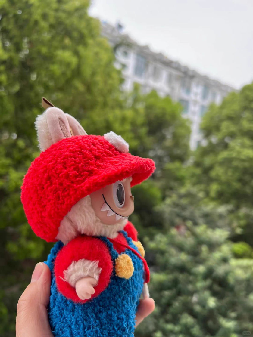 Handmade Labubu Outfit – Mario And Luigi Edition [pre order]