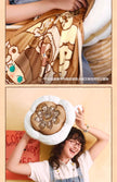 [pre order] POP BEAN Coffee Factory Series blanket pillow set