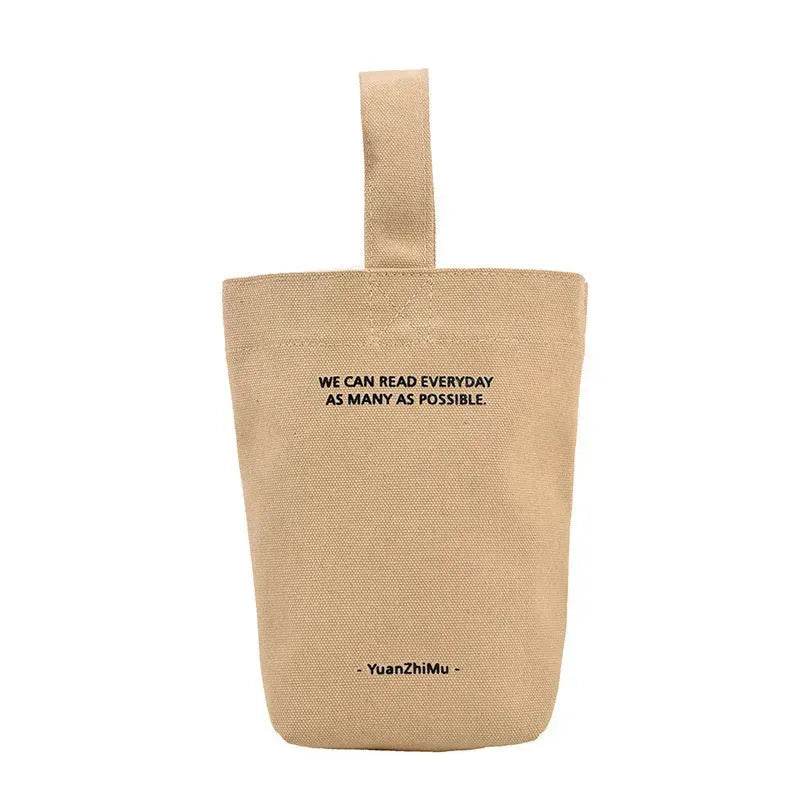 Canvas Lunch Solid Color Canvas Bag