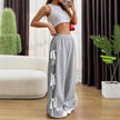 Fashion Bow lace up Oversized Baggy Sweat Pant women