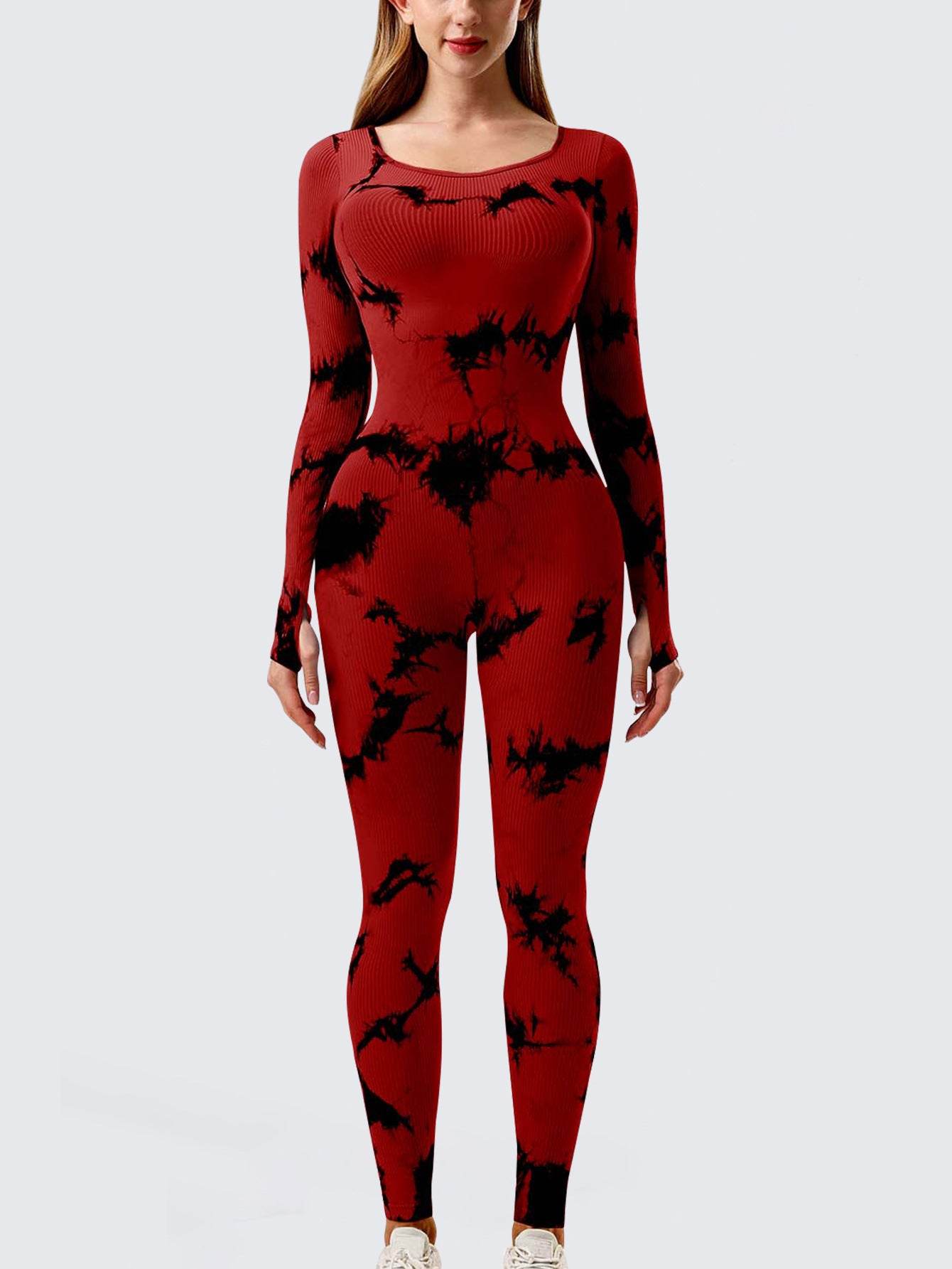 Yoga Jumpsuit & Workout Clothes Slim Thread Long Sleeve Yoga Jumpsuit