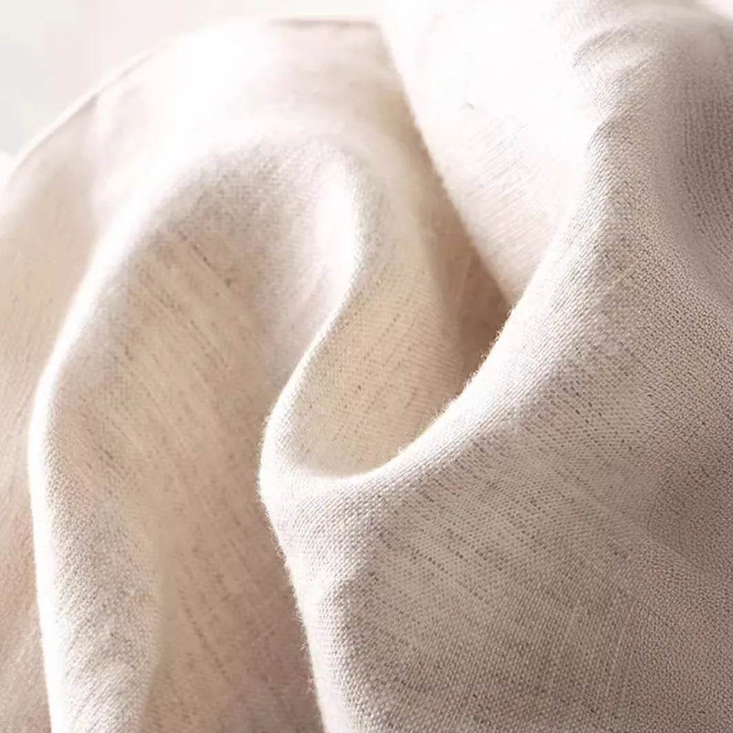 Casual Women's High Waist Cotton Linen Wide Leg Pants