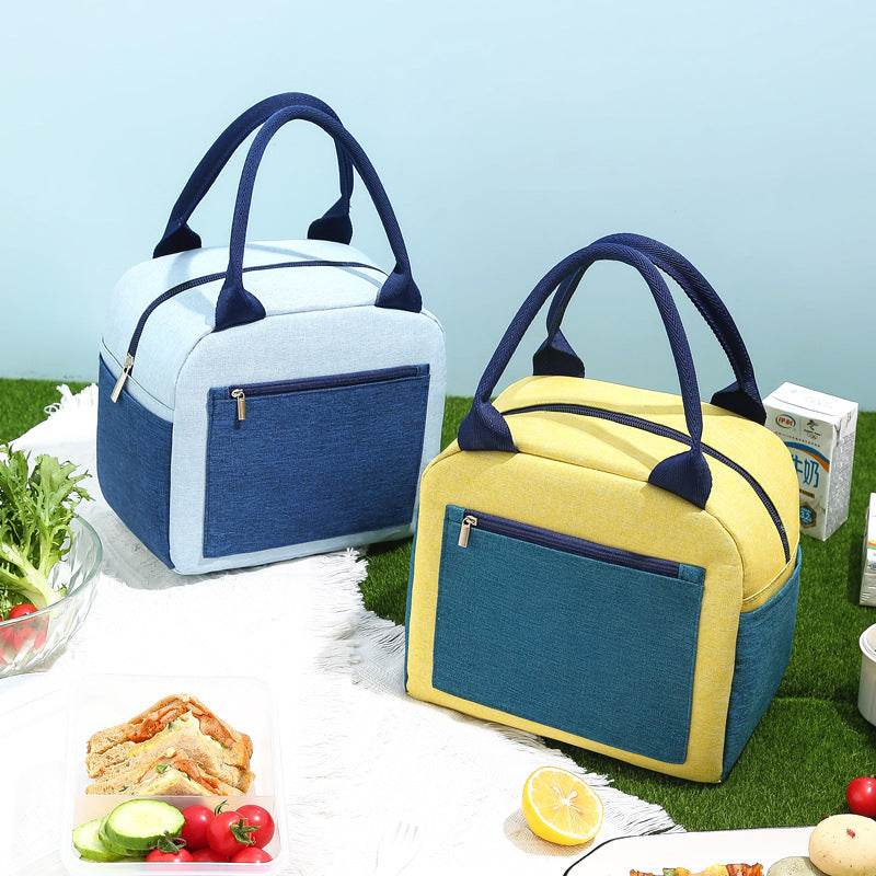 Aluminum Foil Waterproof Color Matching Insulated Lunch Bag for Kids