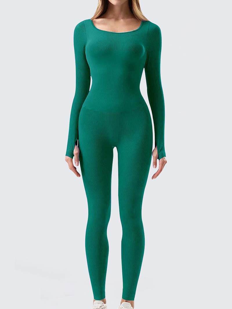 Yoga Jumpsuit & Workout Clothes Slim Thread Long Sleeve Yoga Jumpsuit