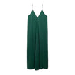 Elegant Women’s Summer Maxi Dress Casual Spaghetti Straps Solid V-Neck Cami Backless Dresses