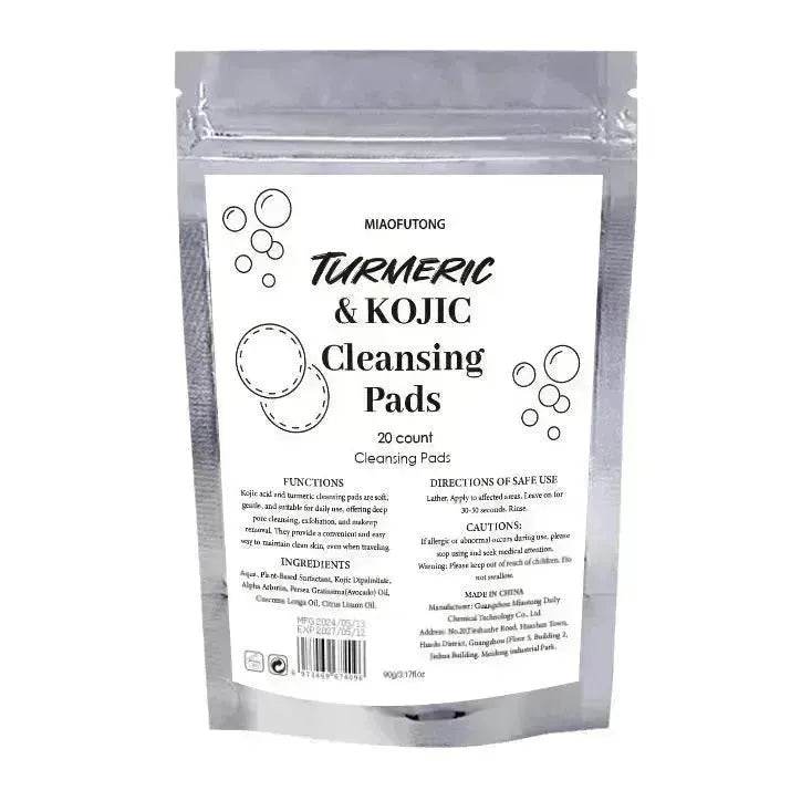 Facial Exfoliating Sponges with Turmeric & Kojic Acid – Oil Control & Dead Skin Removal
