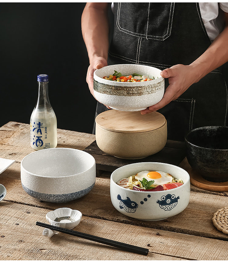 Ramen Bowl with Lid Set
