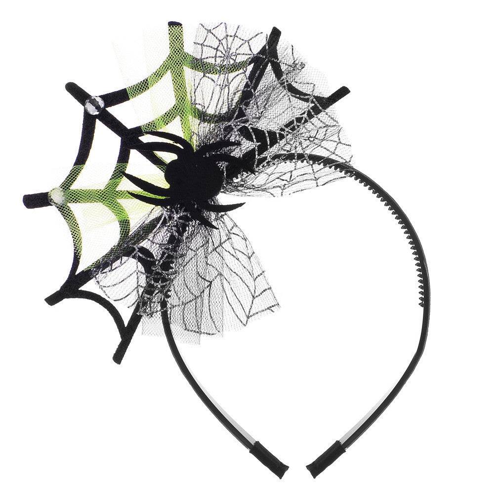 Lace Spider Web Hair-hoop Headband Halloween Ghost Festival
