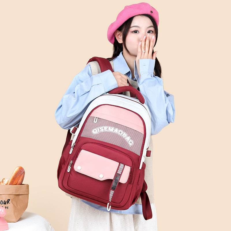 Fashion Color Contrast Leisure Travel Backpack