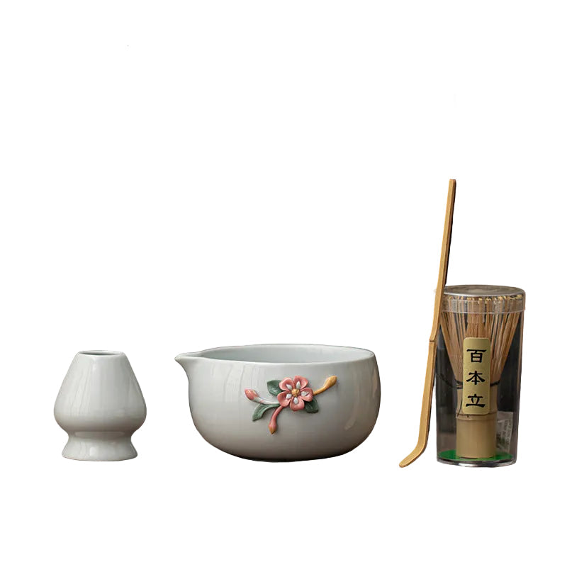 Bamboo Matcha Whisk Set (4 PCS)