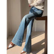 French Style Temperament Retro Washed Baggy Jeans Pant For Women