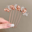 Butterfly  Rhinestone Barrette Clip