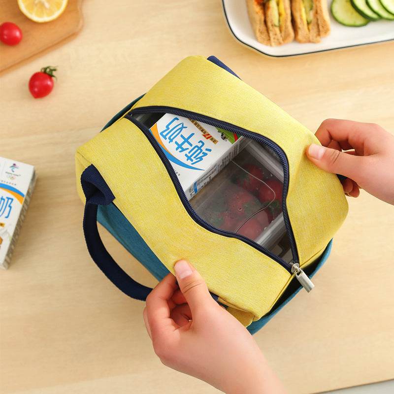 Aluminum Foil Waterproof Color Matching Insulated Lunch Bag for Kids