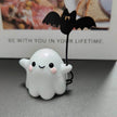 Mini Ghost Walking Dog Statue Halloween Decoration