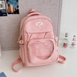 Large Capacity Kids School Backpack – Nylon Bookbag for Primary Students | Pink, Blue, Black