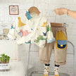 Printing Long sleeve Shirt For Boys Pants Breathable Two-piece Set for boys.
