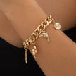 Boho Dolphin Starfish Conch Pendant Jewelry Set – Choker Necklace & Bracelets for Women