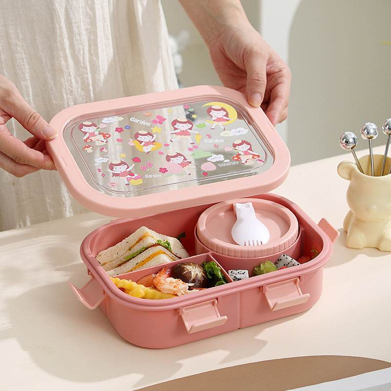 Kids Plastic Lunch Container Bento Lunch Box