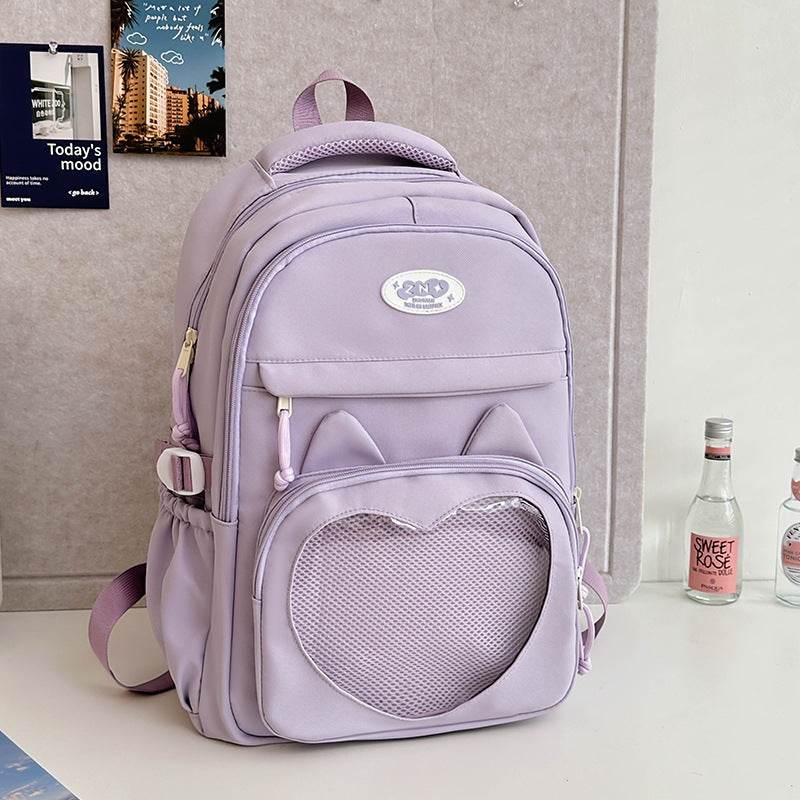 Large Capacity Kids School Backpack – Nylon Bookbag for Primary Students | Pink, Blue, Black
