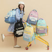 Colorful Contrast Schoolbag – Trendy Backpack for Students