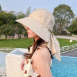 Fashionable Summer Protection UV Protection Dome Cotton Wide Brim  Sun Hat