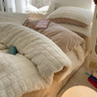 Rabbit Plush Four-piece Set Thickened Milk Fiber Sheets Coral Fleece Duvet Cover