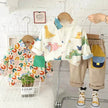 Printing Long sleeve Shirt For Boys Pants Breathable Two-piece Set for boys.