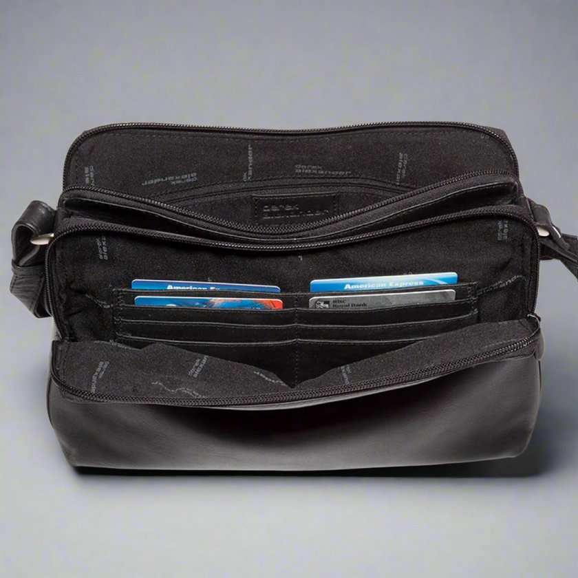 Derek Alexander Leather Crossbody Bag