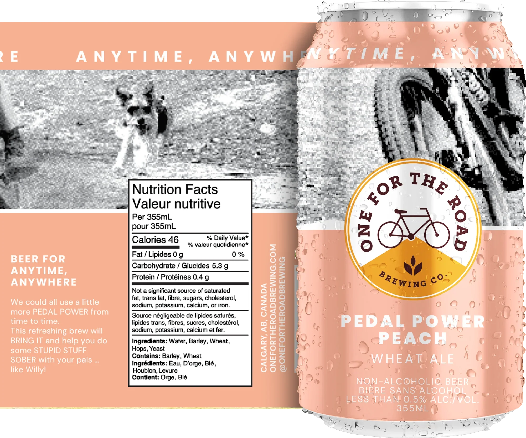 One For The Road - Pedal Power Peach Wheat Ale - Limited Time Offer