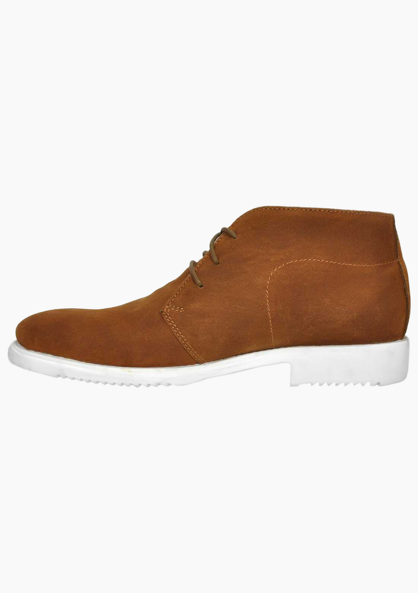 OHM Lifestyle Plain Stitched Toe Leather Ankle Boot