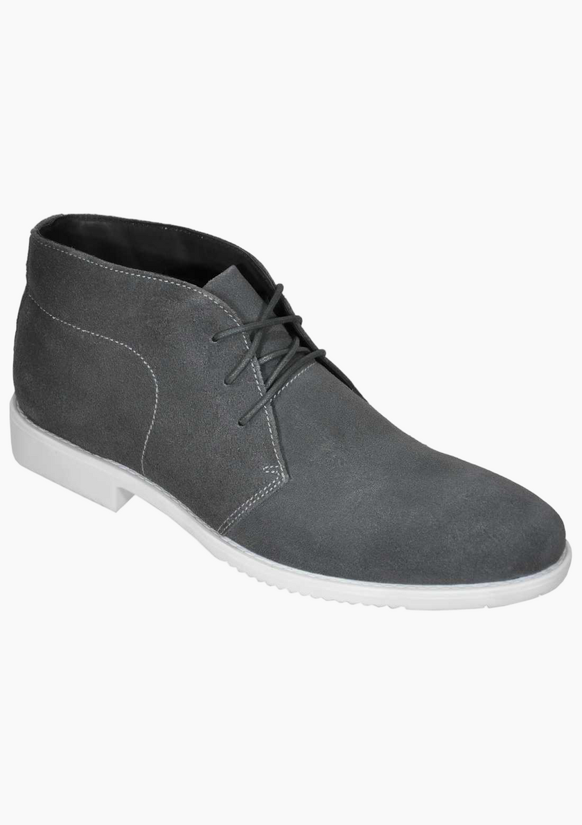 OHM Lifestyle Italian Leather Ankle Boots with Padded Insole