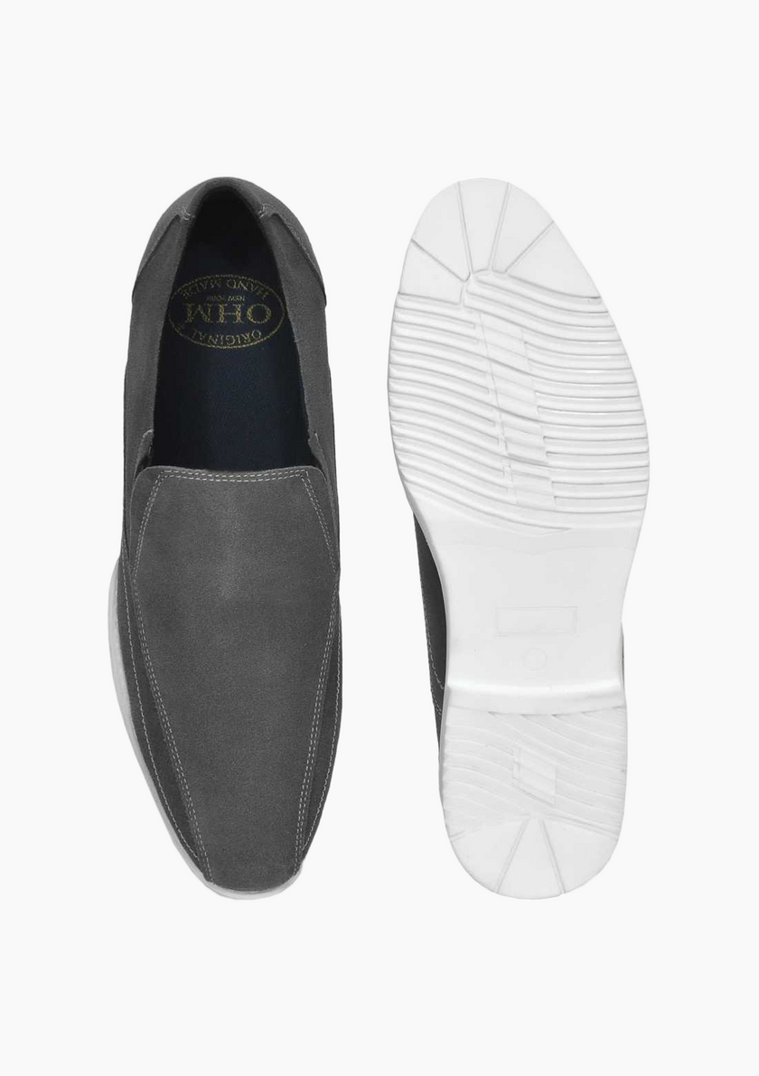 OHM Premium Classic Leather Iconic Slip-On Shoes