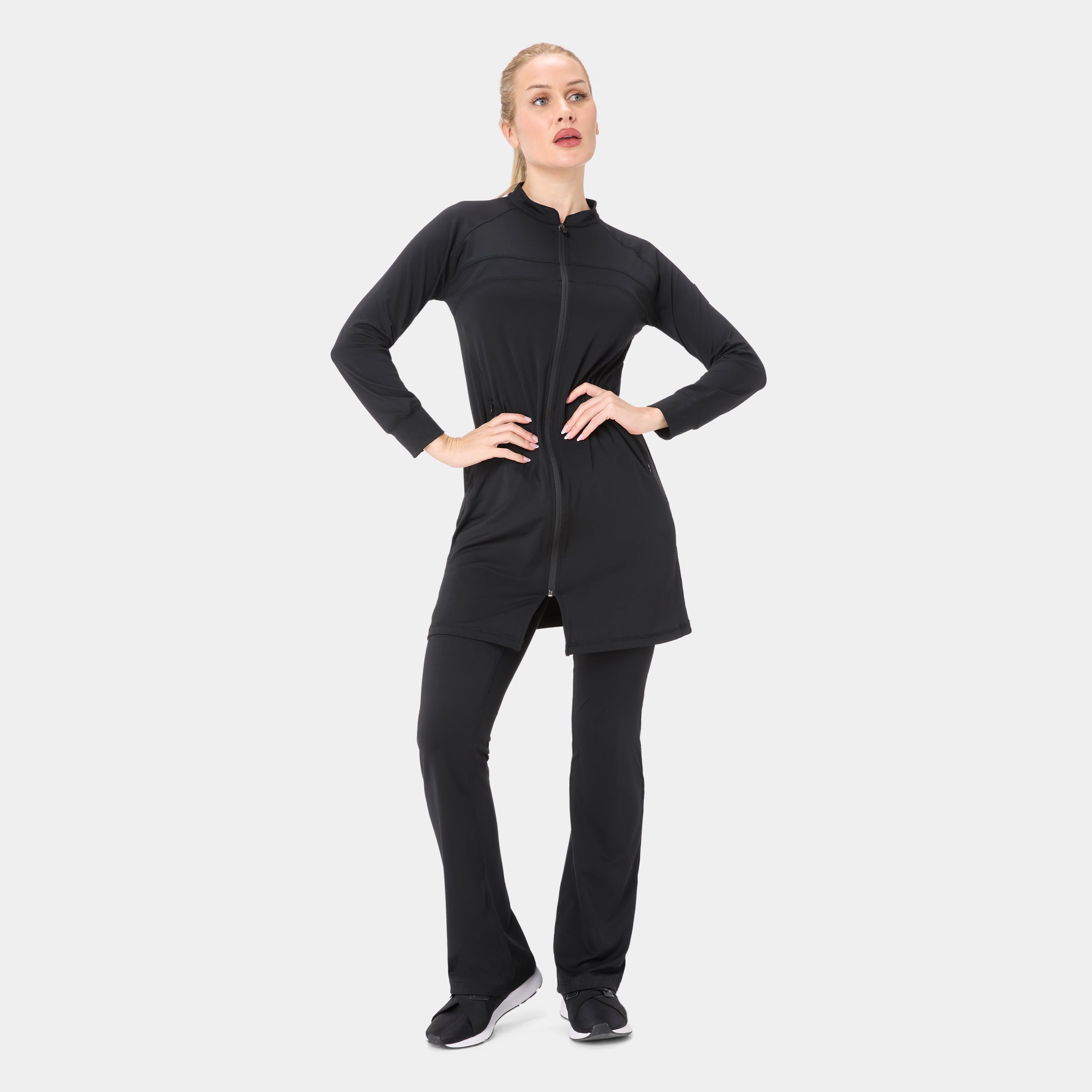Onyx Raglan Top - War Black