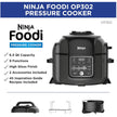 NINJA Ninja OP302 Foodi 9-in-1 Pressure Cooker & Air fryer - Factory serviced with Home Essentials warranty