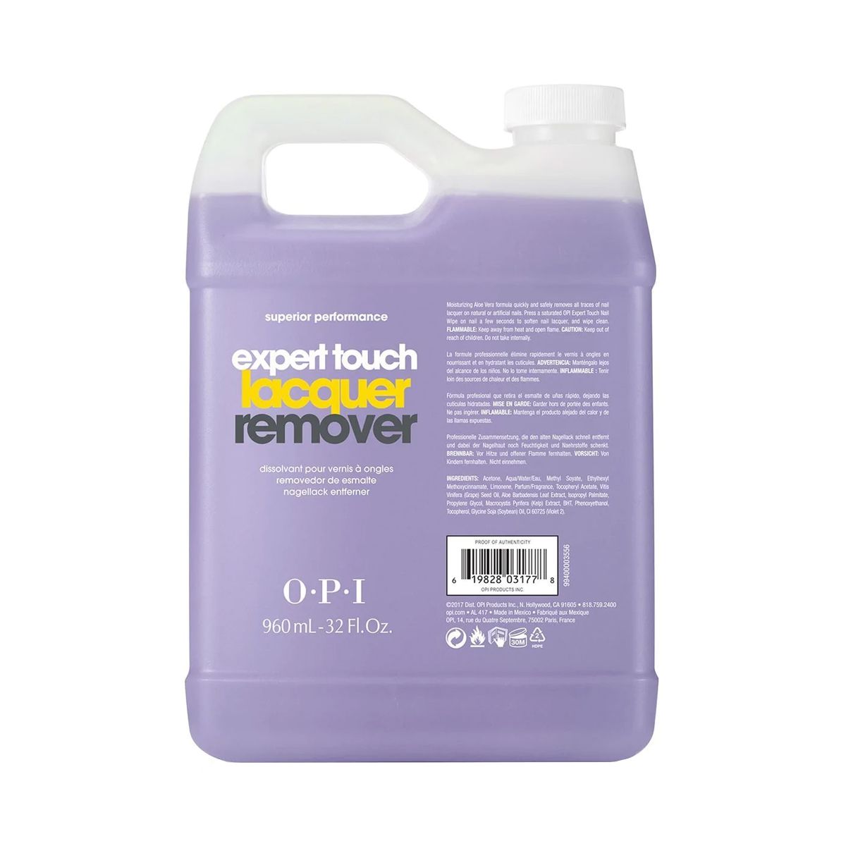 OPI - NAIL LACQUER REMOVER EXPERT 960ML +