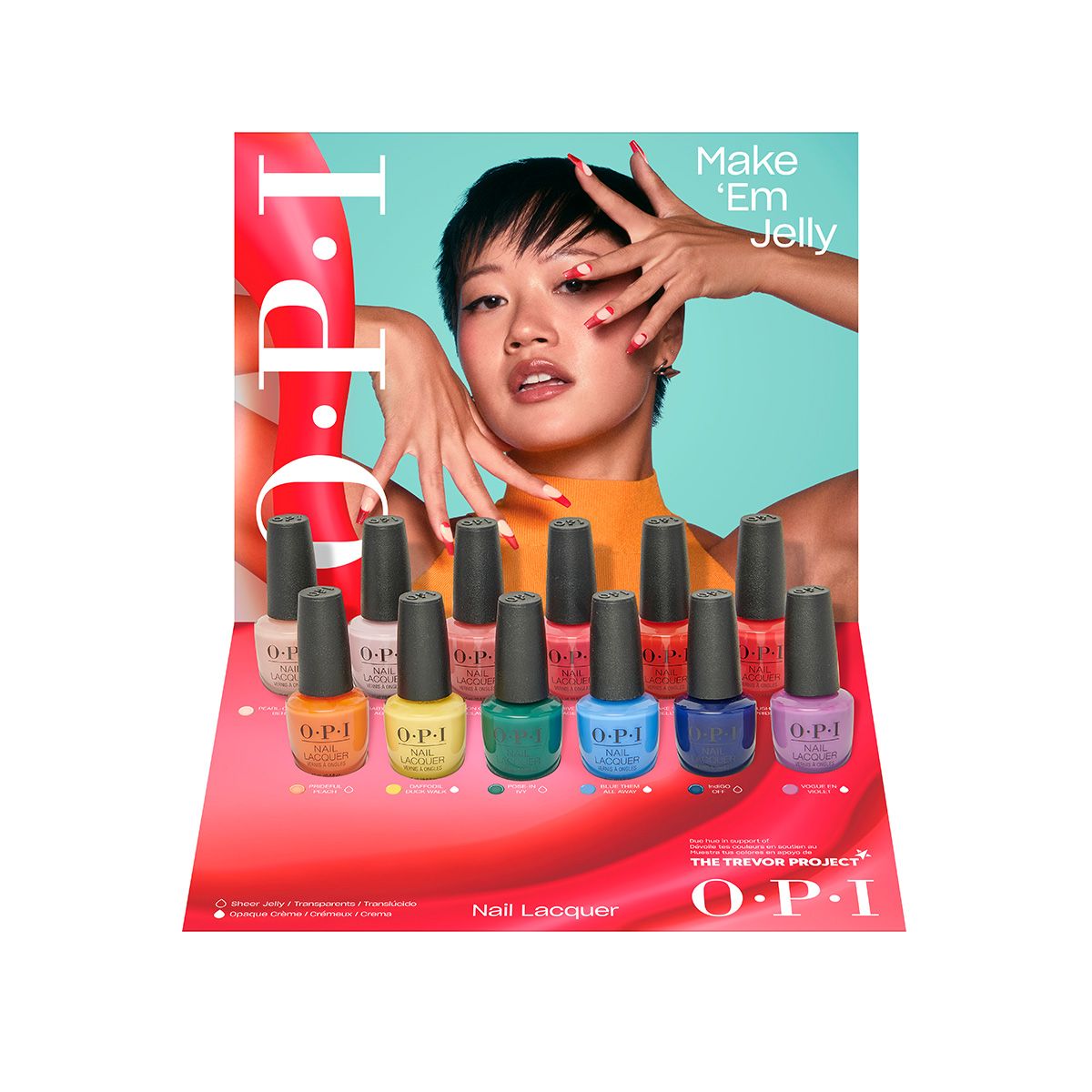 OPI - Nail Lacquer Make Em Jelly Tray Display 12 Pcs