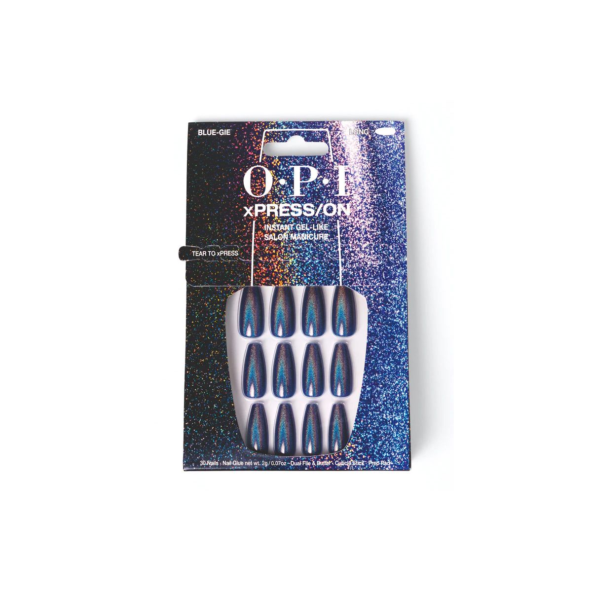 OPI - Xpress ON Artificial Nails Blue-Gie Long Coffin +