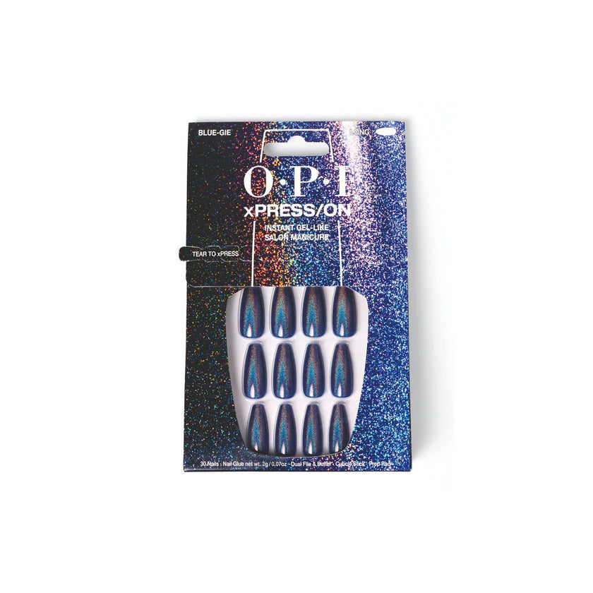 OPI - Xpress ON Artificial Nails Blue-Gie Long Coffin +