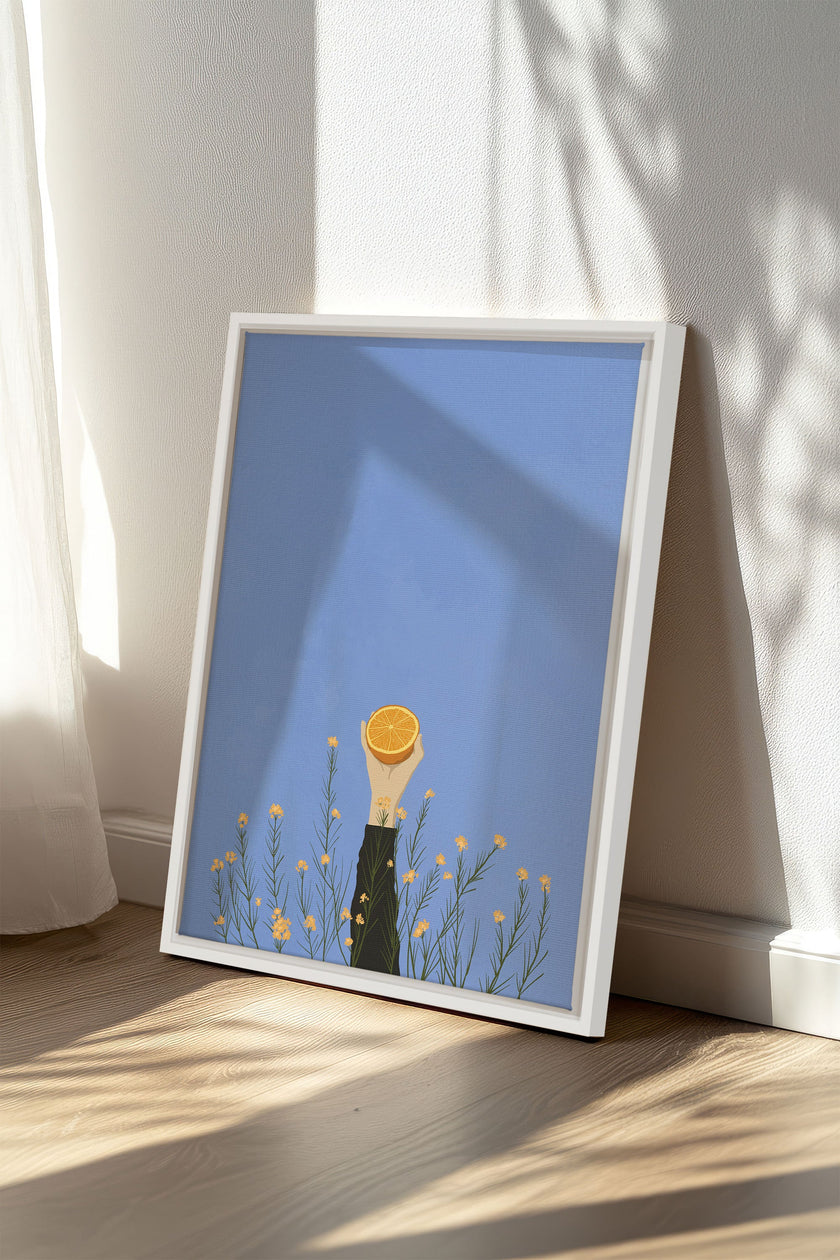 FLORAISON D'AGRUMES, Oeuvre sur toile étirée