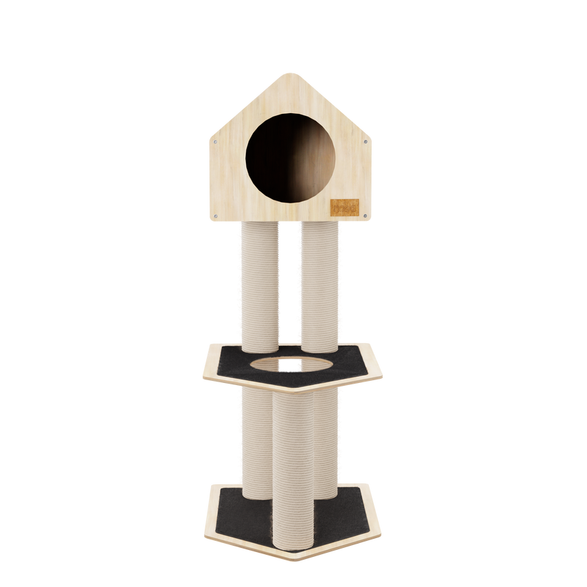Condo Hideout - 2-Level Deluxe Cat Tree