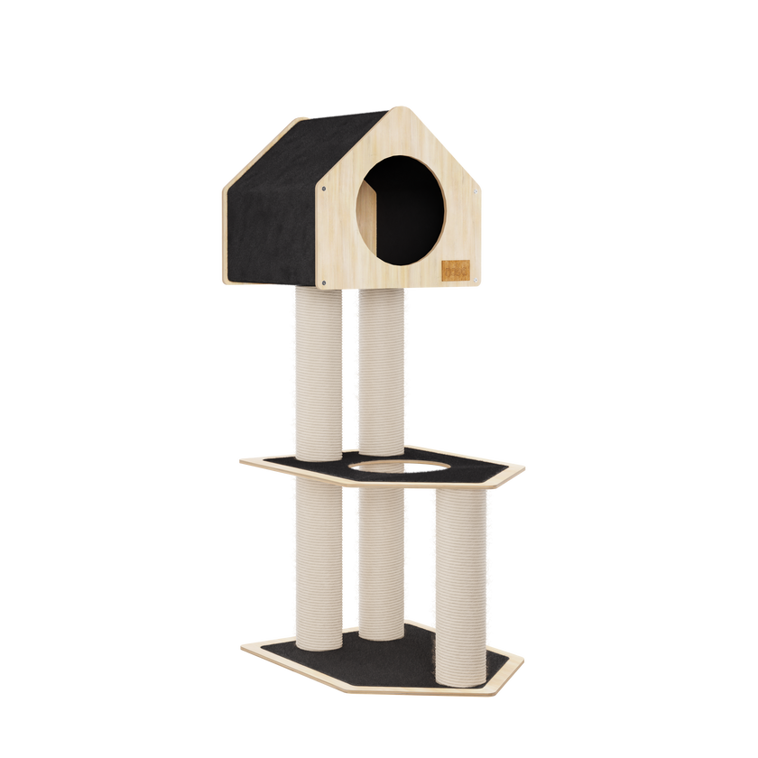 Condo Hideout - 2-Level Deluxe Cat Tree