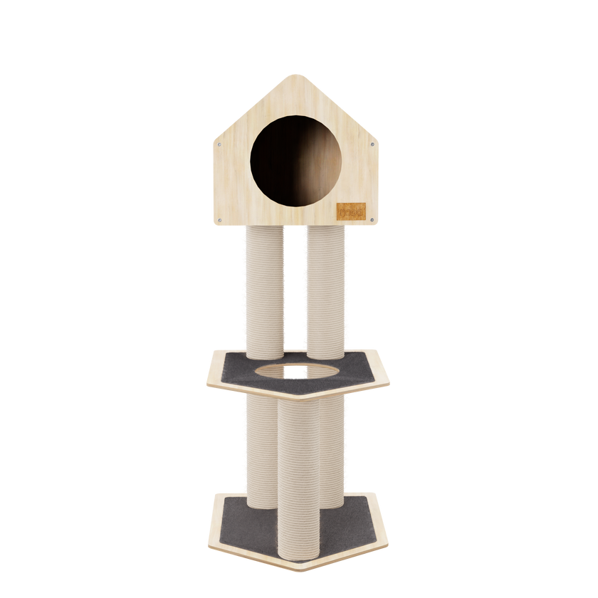 Condo Hideout - 2-Level Deluxe Cat Tree
