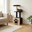 Hut Hideout - Deluxe 3-Level Cat Tree