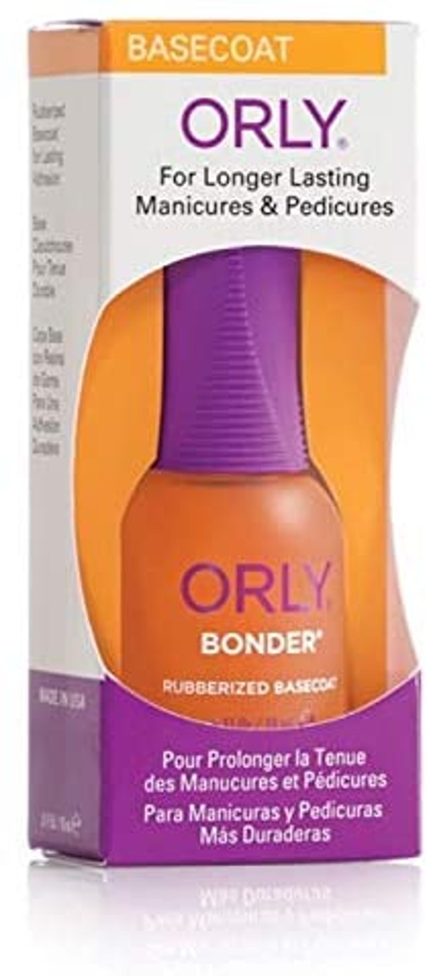 ORLY - Bonder Basecoat, traitement pour ongles, pour des manucures plus fortes et plus durables.