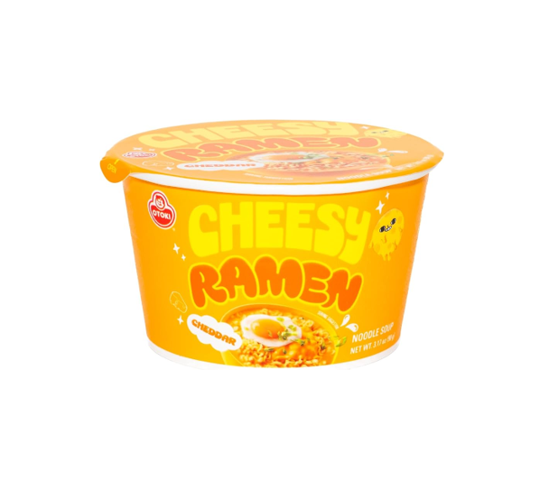 Ottogi Cheesy Cheddar Ramen Bowl (90G) [Best Before Date: 2027.04.06]
