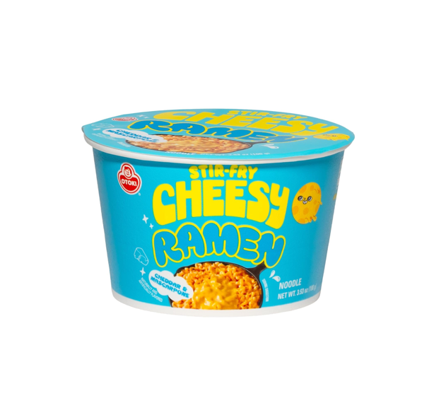 Ottogi Cheesy Stir-Fry Cheddar & Mascarpone Ramen Bowl (90G) [Best Before Date: 2027.04.06]