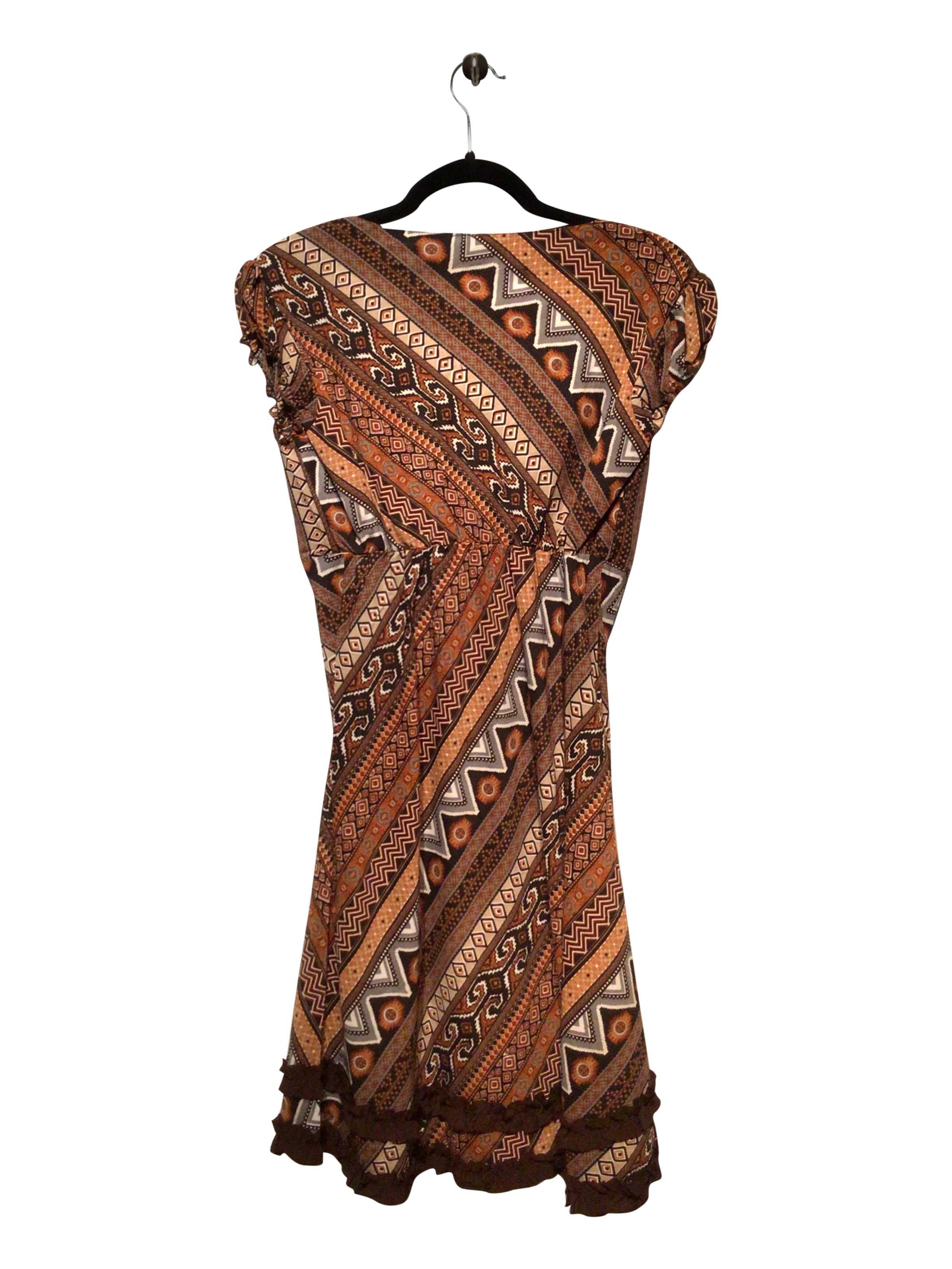 OULALA Regular fit Wrap Dress in Brown  -  S