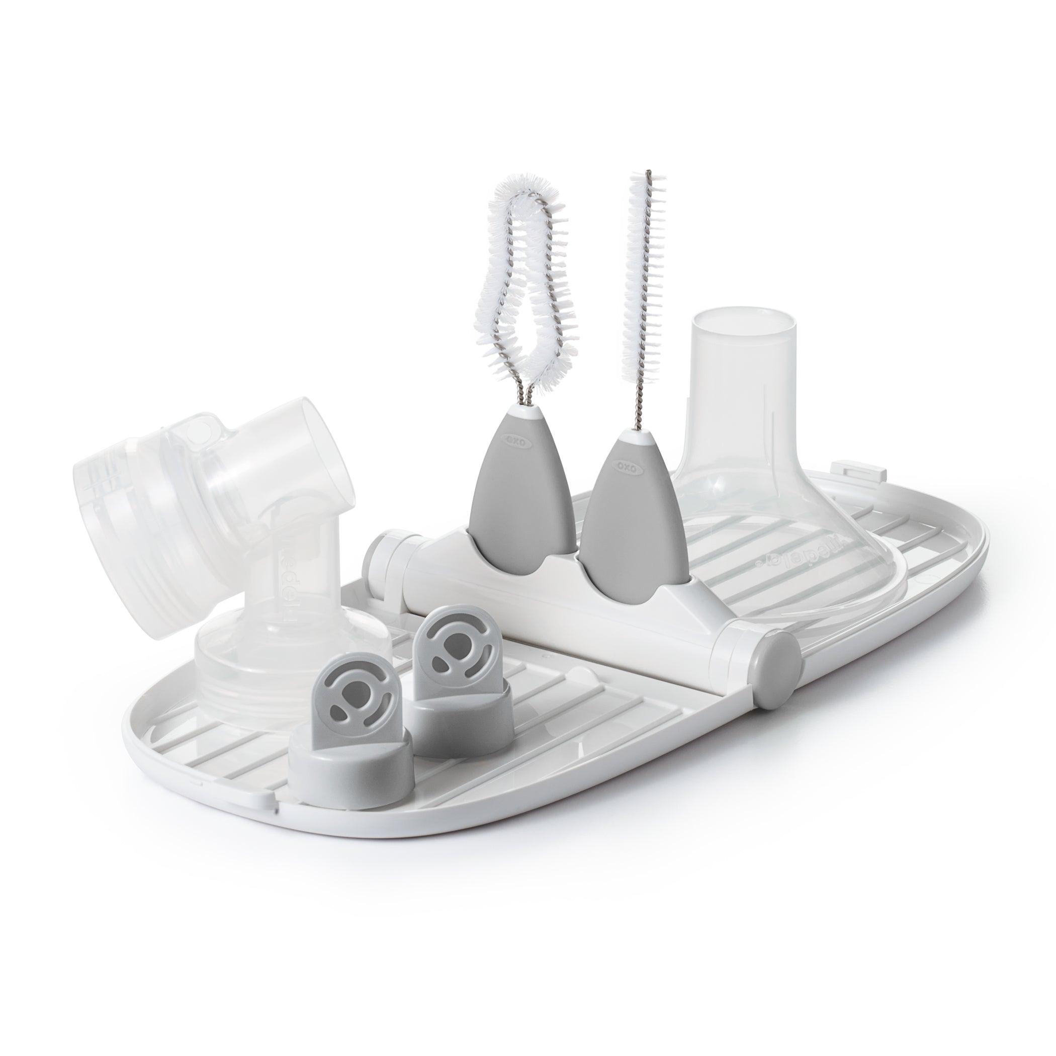 OXO - Breast Pump Parts Drying Rack With Detail Brushes